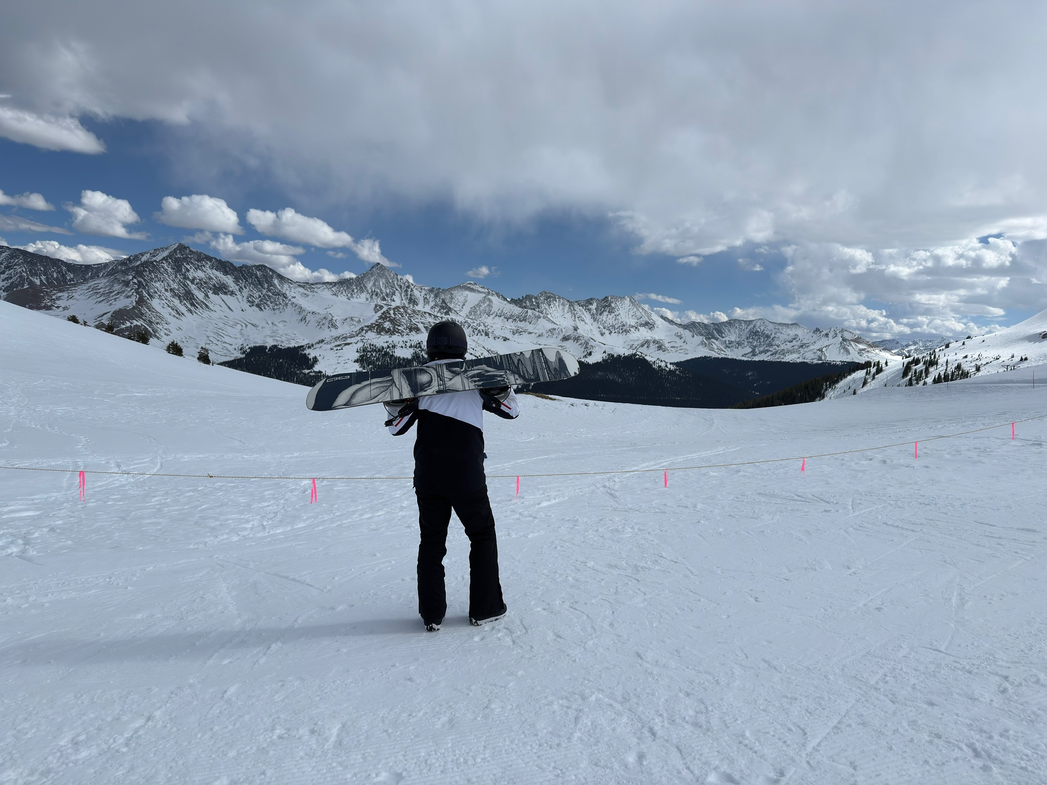 Snowboarding - Back view